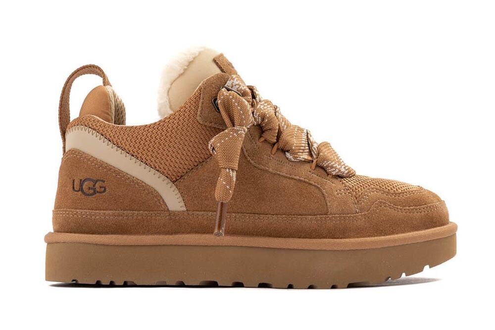 UGG Lowmel Lace Up Sneaker Boot Chestnut Brown Kids 5 / Women's 7